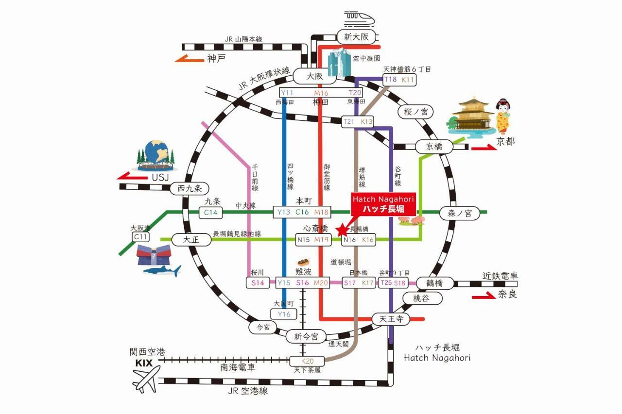 Hatch Nagahori 202 Osaka Ngoại thất bức ảnh